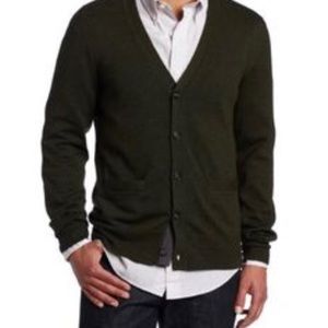 Jack Spade Forrest green men’s cardigan sweater